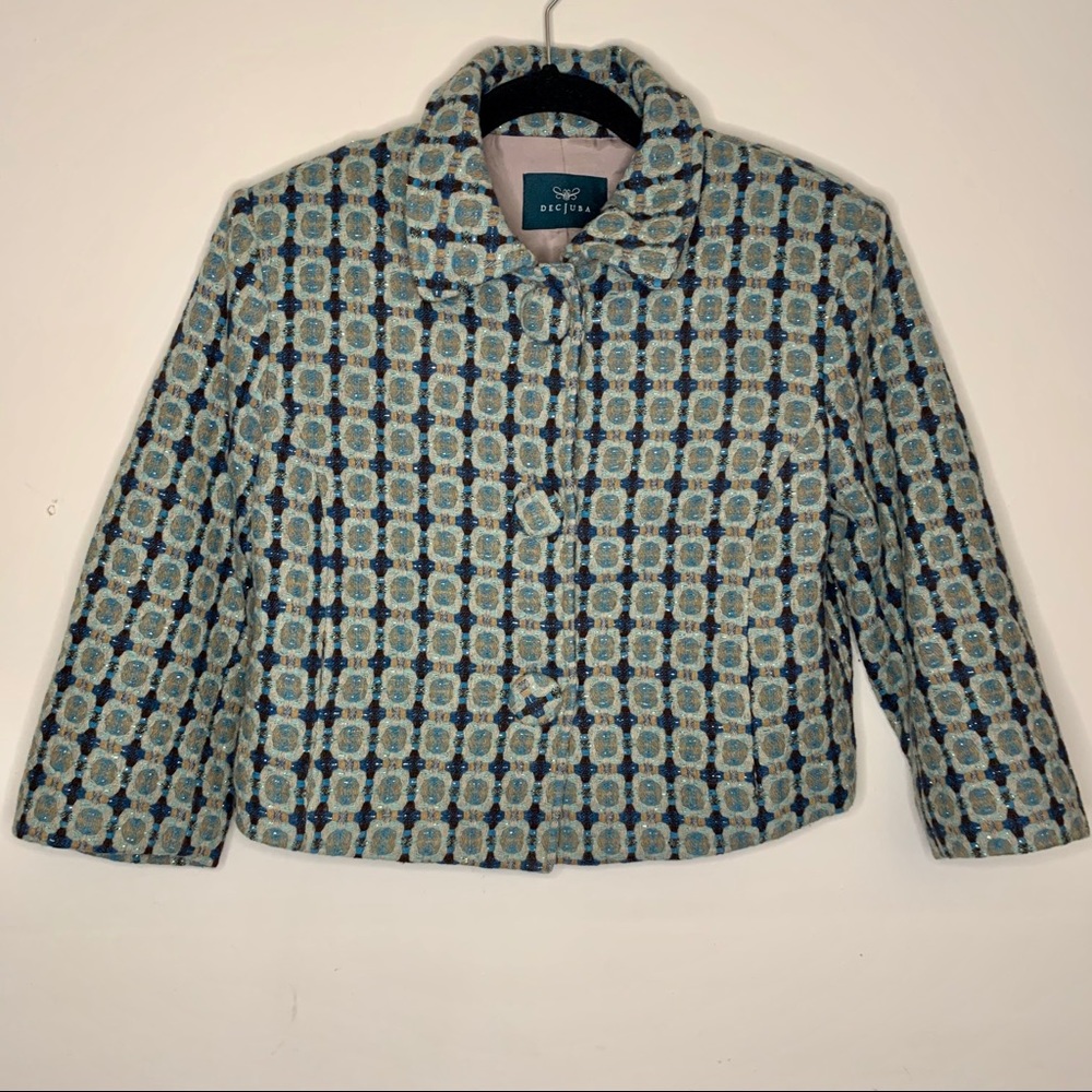 DecJuba Australia Tweed Cropped Blazer